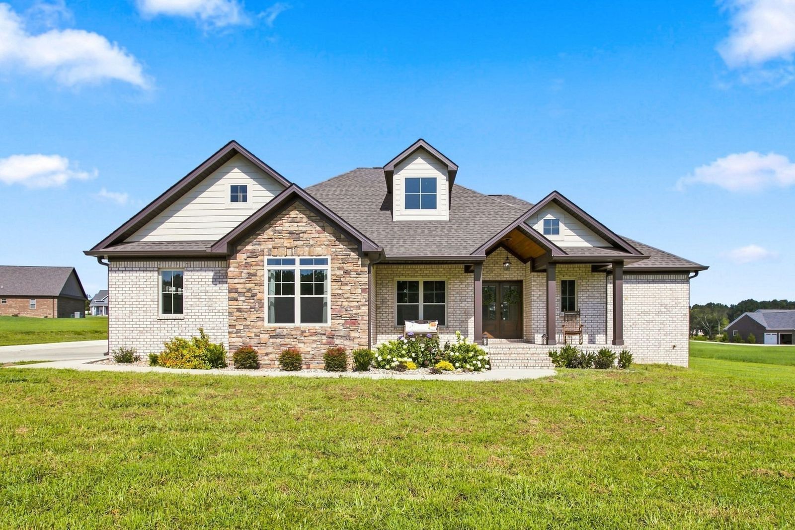 114 Hurst Dr front exterior, Lawrence County TN home for sale