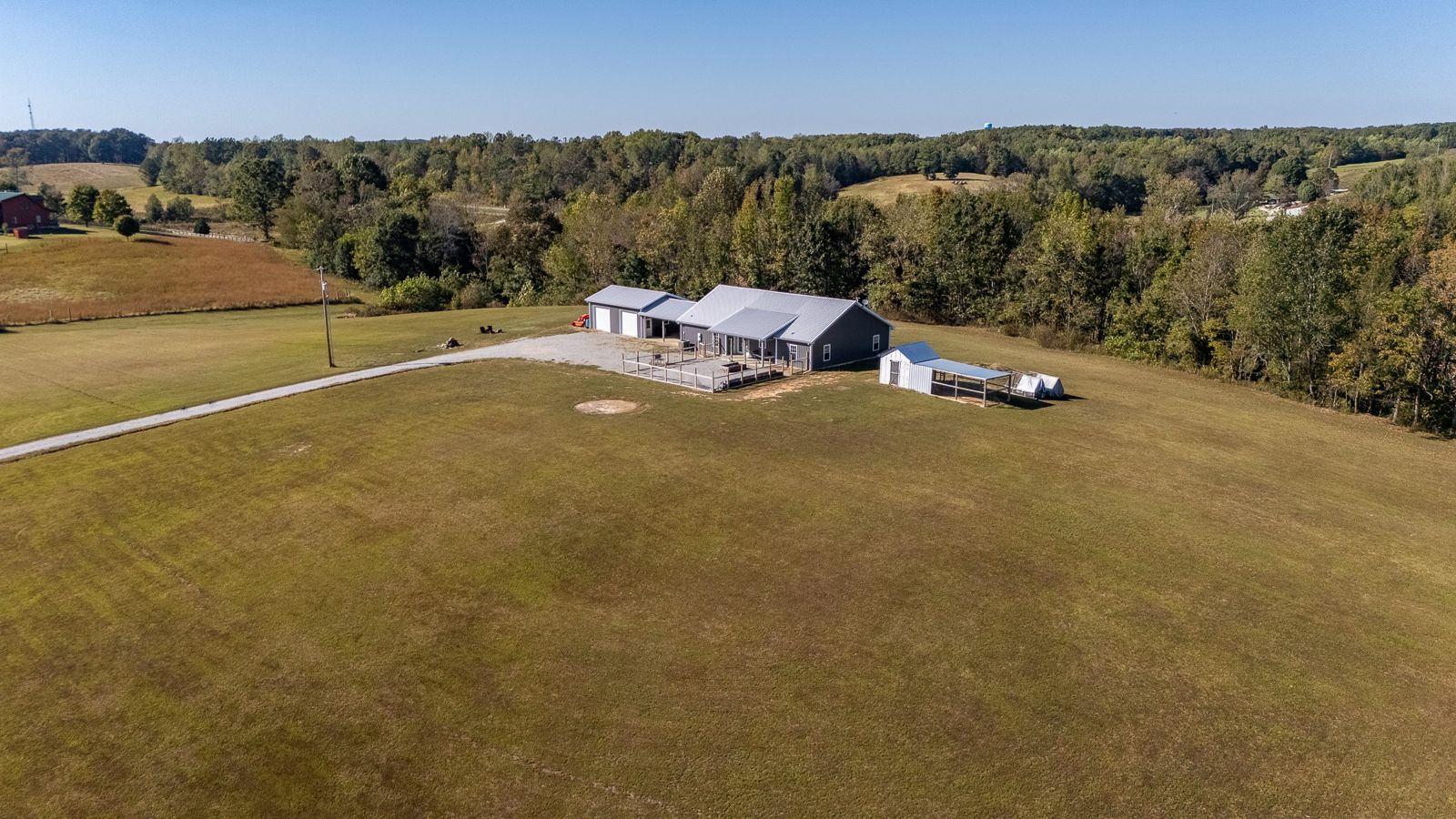 242 Hedrick Ln front exterior, Lawrence County TN home for sale