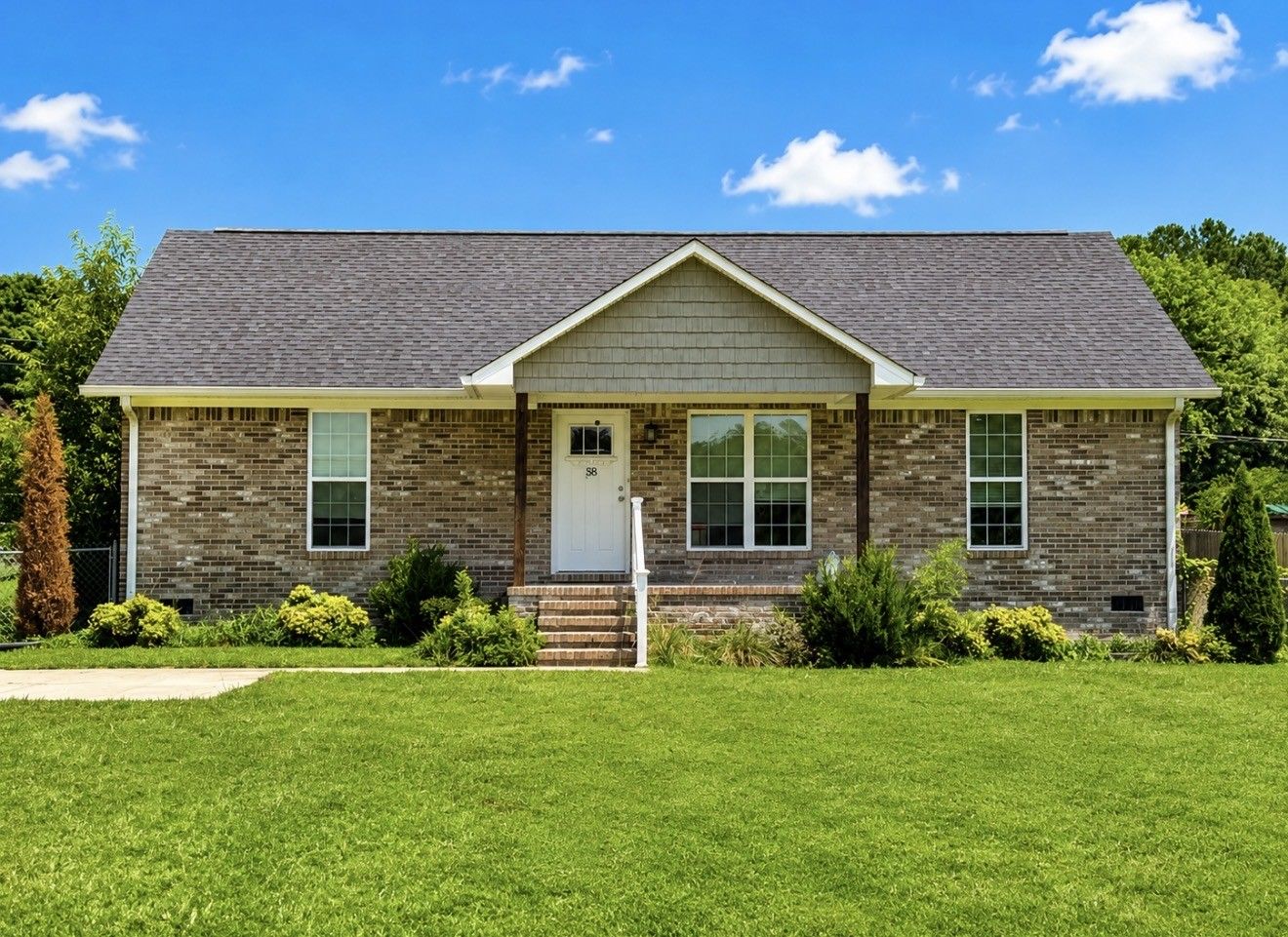 58 Rabbit Trail Rd front exterior, Lawrence County TN home for sale
